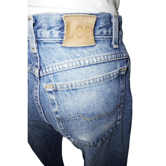 Vintage Lee LCO USA Made High Rise Straight Leg Jeans Unisex Sz 34x28 - Picture 7 of 15